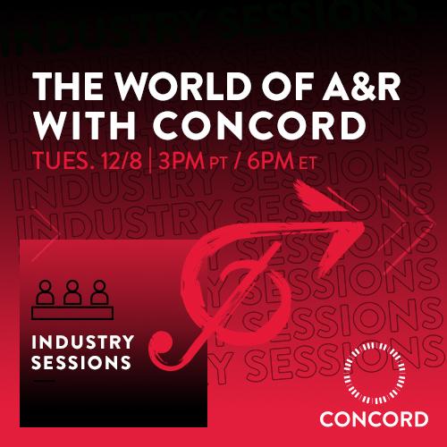 Concord and Music Forward partnered for a panel discussion featuring all Concord professionals on the topic of A&R.